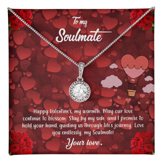 valentine-27b Eternal Hope Necklace, Gift to my Soulmate with Beautiful Message Card