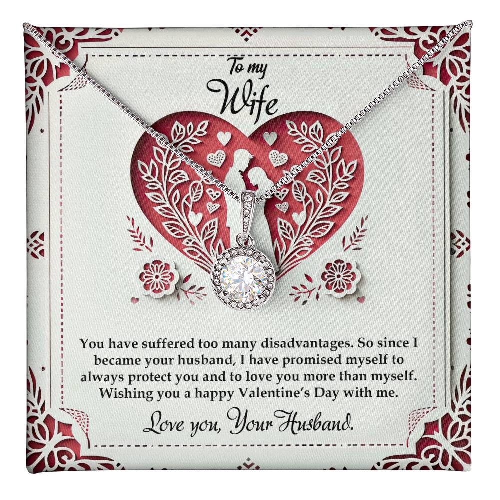 Valentine-st16a Eternal Hope Necklace, Gift to my Wife with Beautiful Message Card.