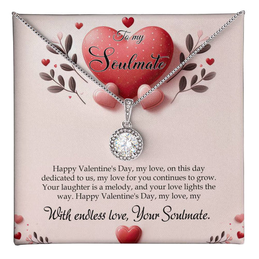 Valentine-st13b Eternal Hope Necklace, Gift to my Soulmate with Beautiful Message Card