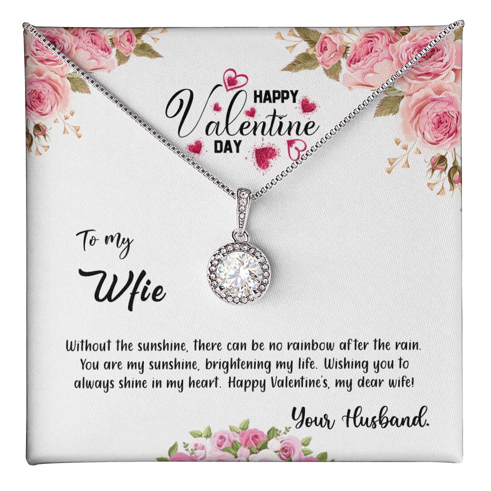 valentine-31a Eternal Hope Necklace, Gift to my Wife with Beautiful Message Card.