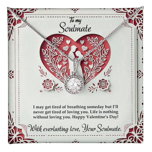Valentine-st16b Eternal Hope Necklace, Gift to my Soulmate with Beautiful Message Card