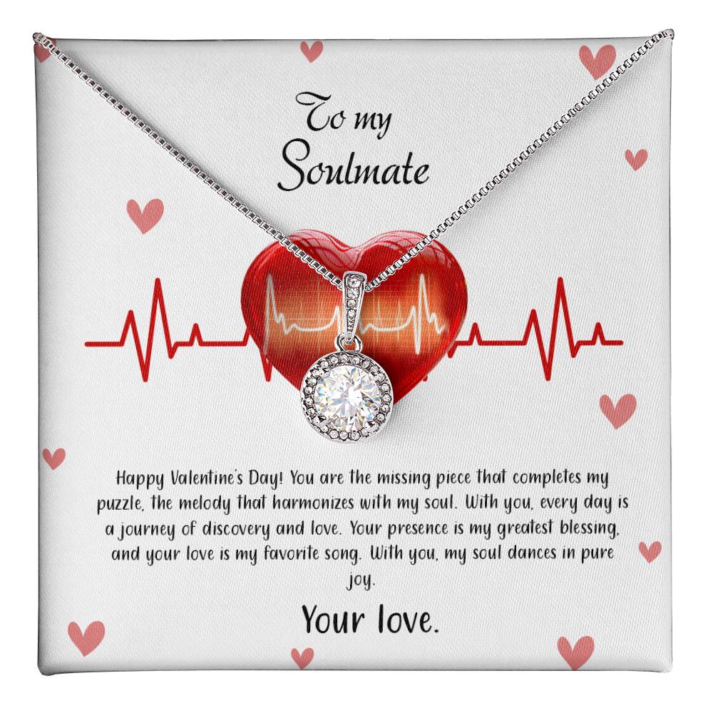 valentine-33b Eternal Hope Necklace, Gift to my Soulmate with Beautiful Message Card