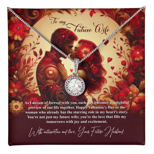 Valentine-st31d  Eternal Hope Necklace, Gift to my Future Wife with Beautiful Message Card