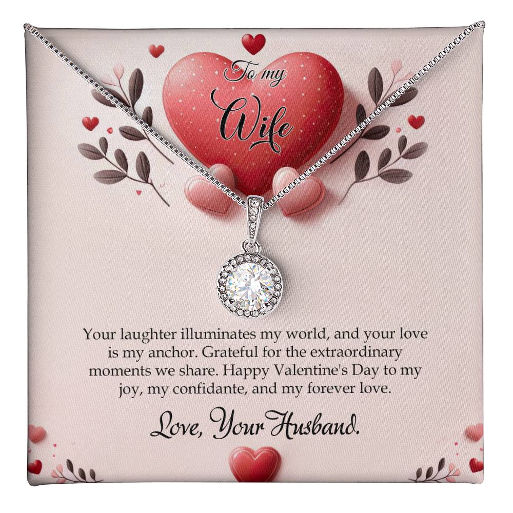 Valentine-st13a Eternal Hope Necklace, Gift to my Wife with Beautiful Message Card.