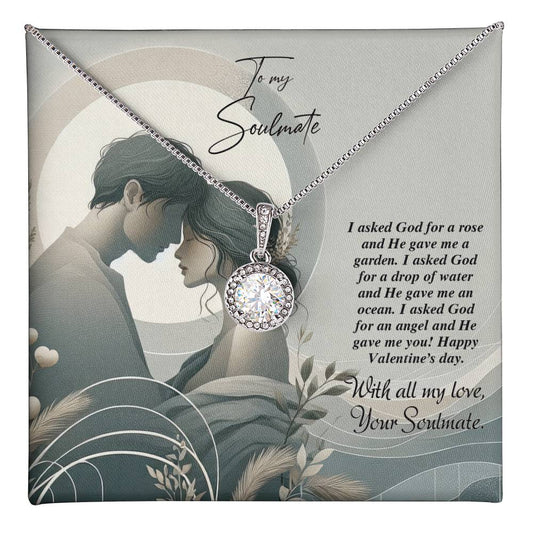 Valentine-st22b Eternal Hope Necklace, Gift to my Soulmate with Beautiful Message Card