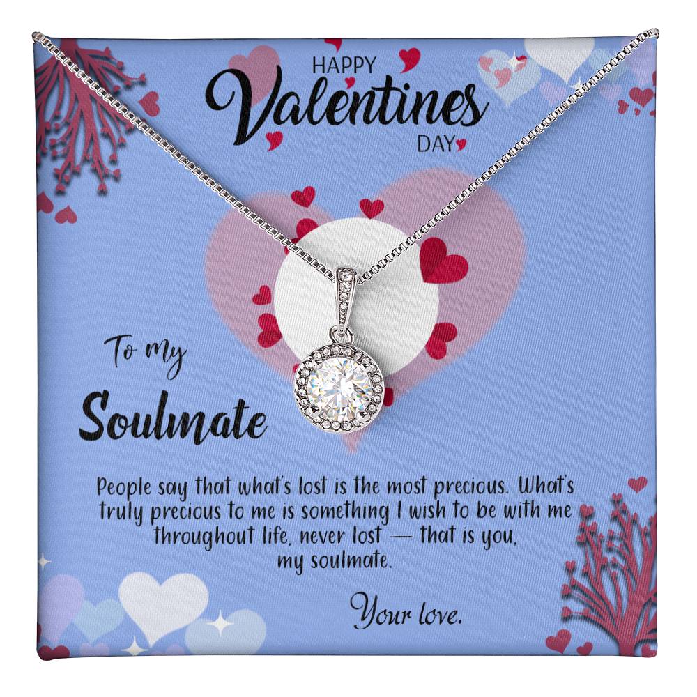 valentine-30b Eternal Hope Necklace, Gift to my Soulmate with Beautiful Message Card