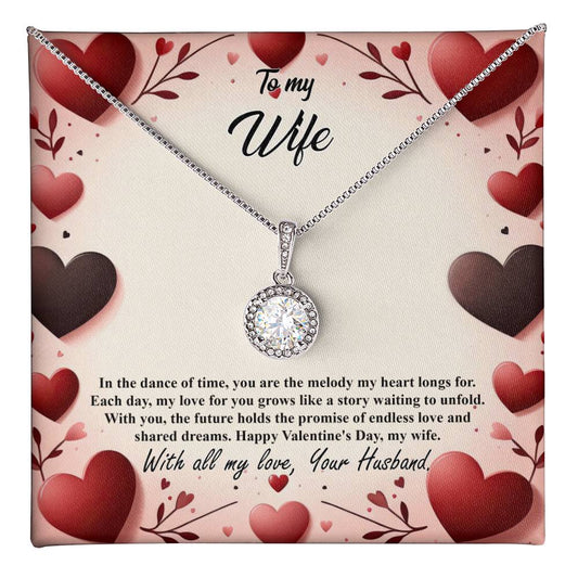 Valentine-st7a Eternal Hope Necklace, Gift to my Wife with Beautiful Message Card.