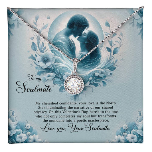 Valentine-st29b Eternal Hope Necklace, Gift to my Soulmate with Beautiful Message Card