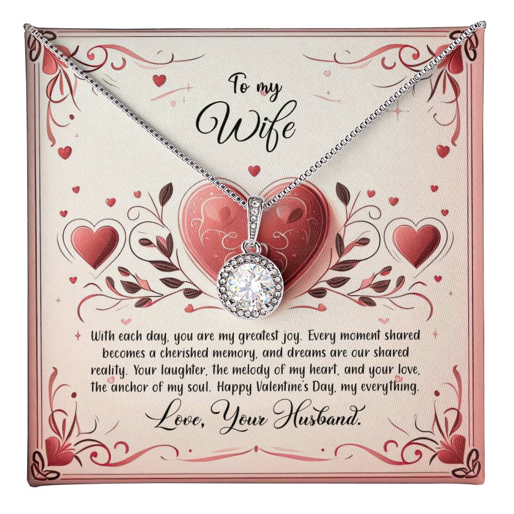 Valentine-st12a Eternal Hope Necklace, Gift to my Wife with Beautiful Message Card.