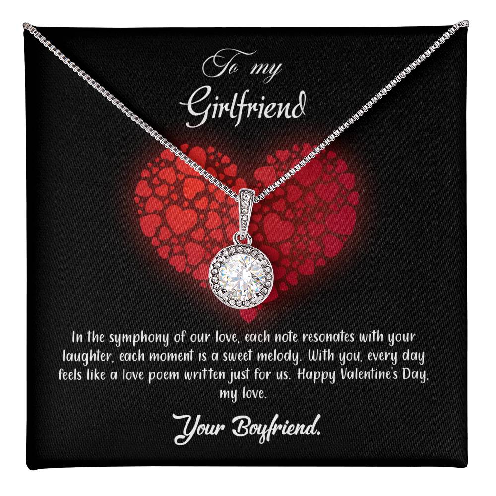 valentine-23c Eternal Hope Necklace, Gift to my Girlfriend with Beautiful Message Card