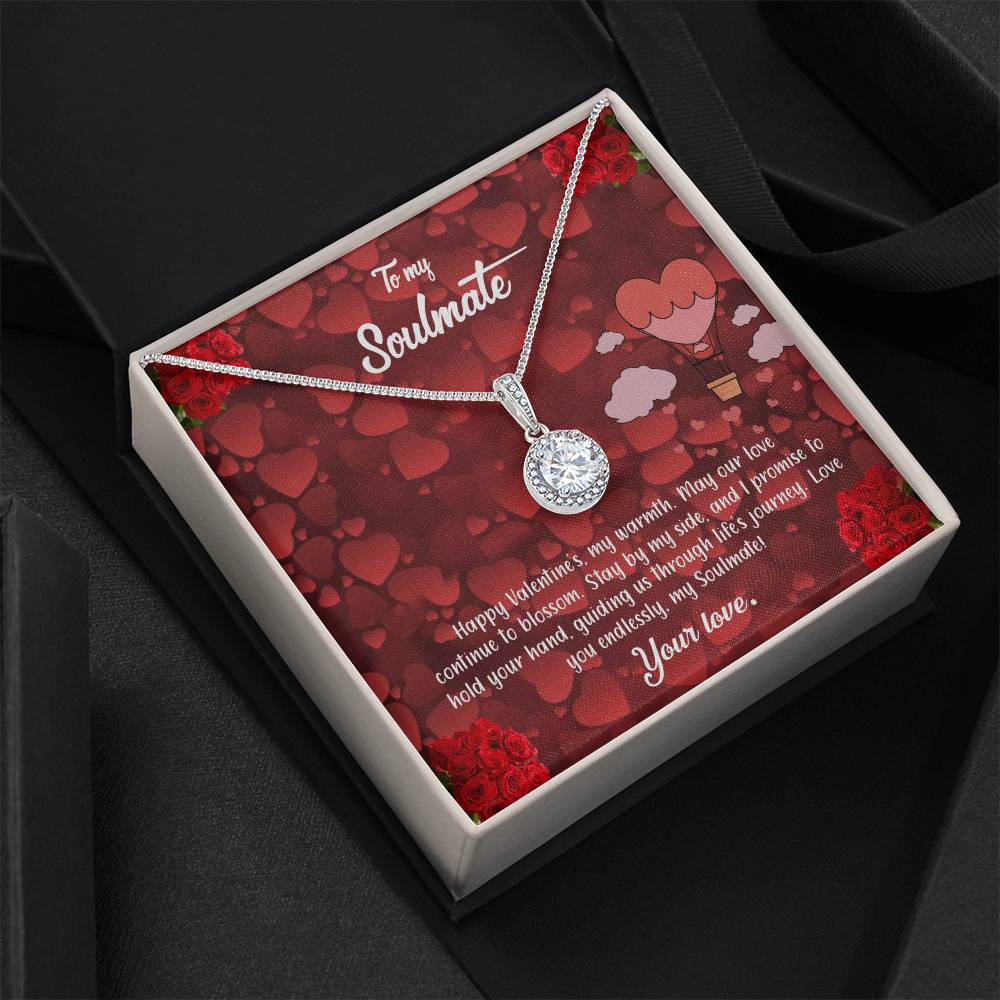 valentine-27b Eternal Hope Necklace, Gift to my Soulmate with Beautiful Message Card