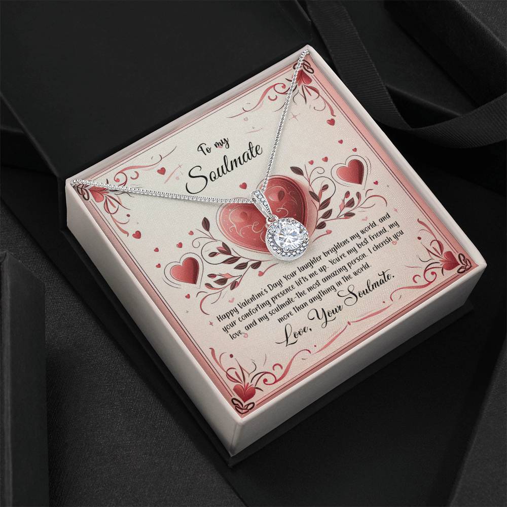 Valentine-st12b Eternal Hope Necklace, Gift to my Soulmate with Beautiful Message Card