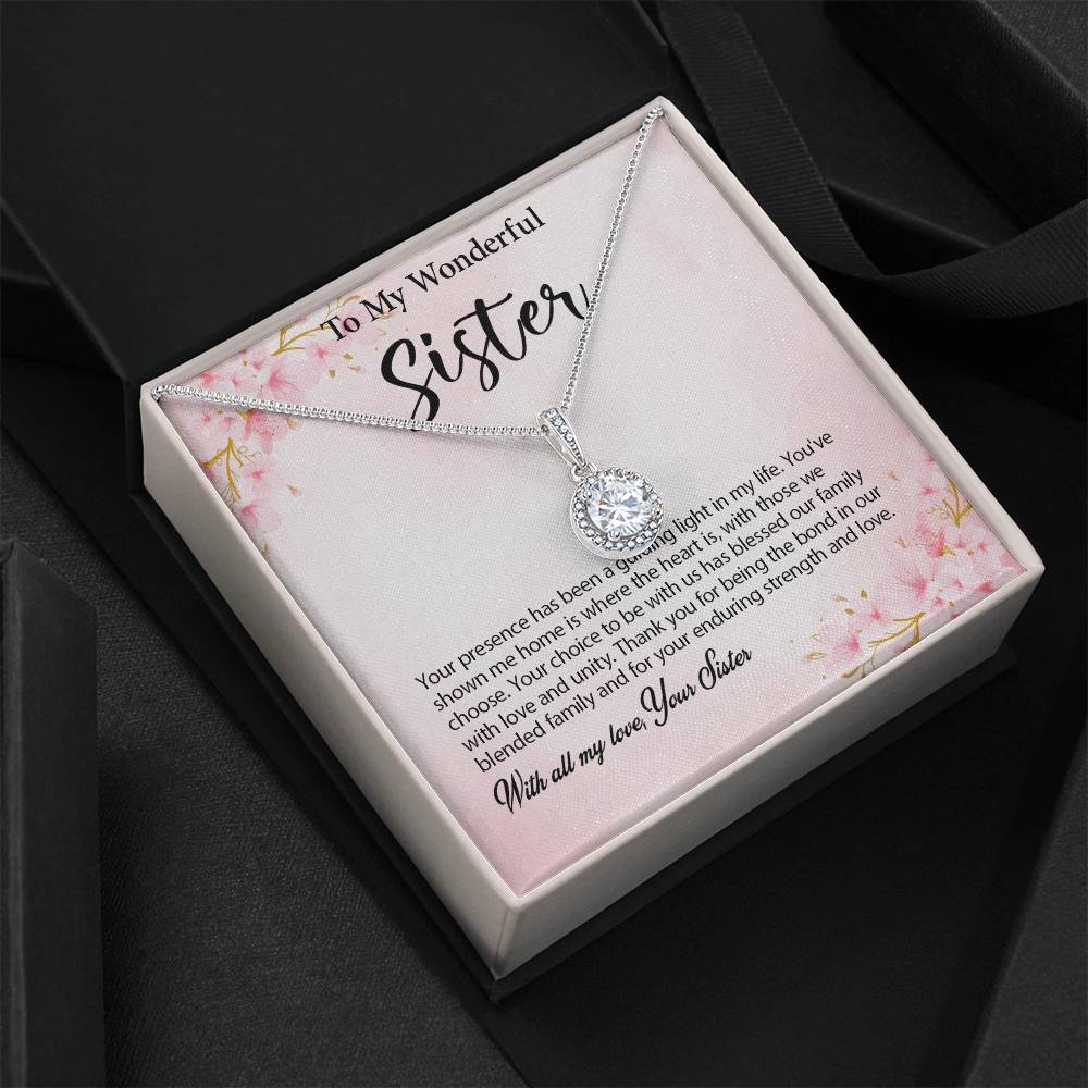 4029c Eternal Hope Necklace, Gift to my Sister with Beautiful Message Card