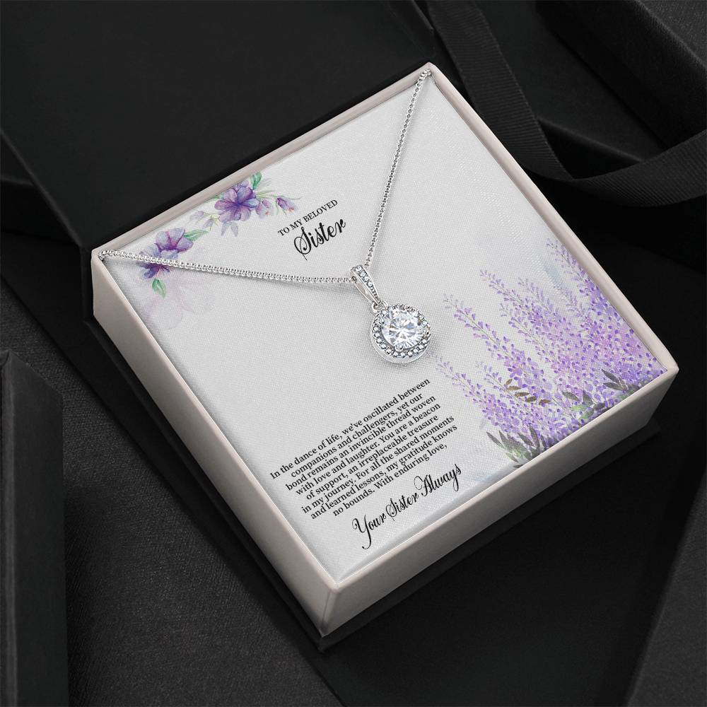 4030c Eternal Hope Necklace, Gift to my Sister with Beautiful Message Card