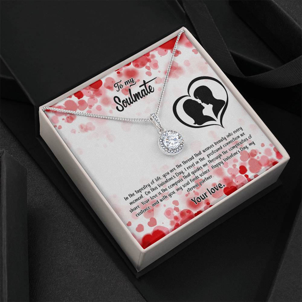 valentine-36b Eternal Hope Necklace, Gift to my Soulmate with Beautiful Message Card