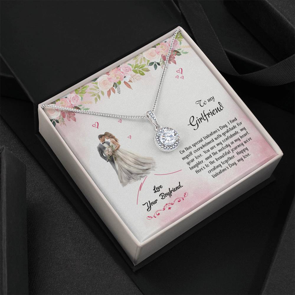 valentine-6c Eternal Hope Necklace, Gift to my Girlfriend with Beautiful Message Card