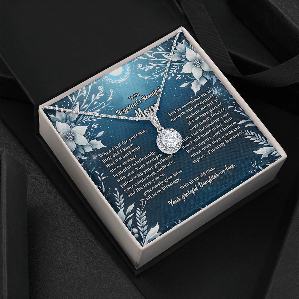 4046c Eternal Hope Necklace, Gift to my Boyfriend's Mom with Beautiful Message Card