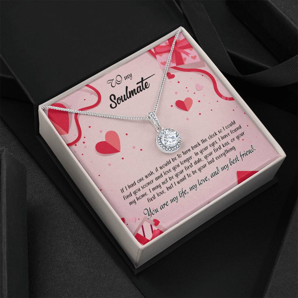 valentine-15b Eternal Hope Necklace, Gift to my Soulmate with Beautiful Message Card