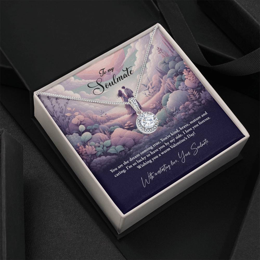 Valentine-st23b Eternal Hope Necklace, Gift to my Soulmate with Beautiful Message Card