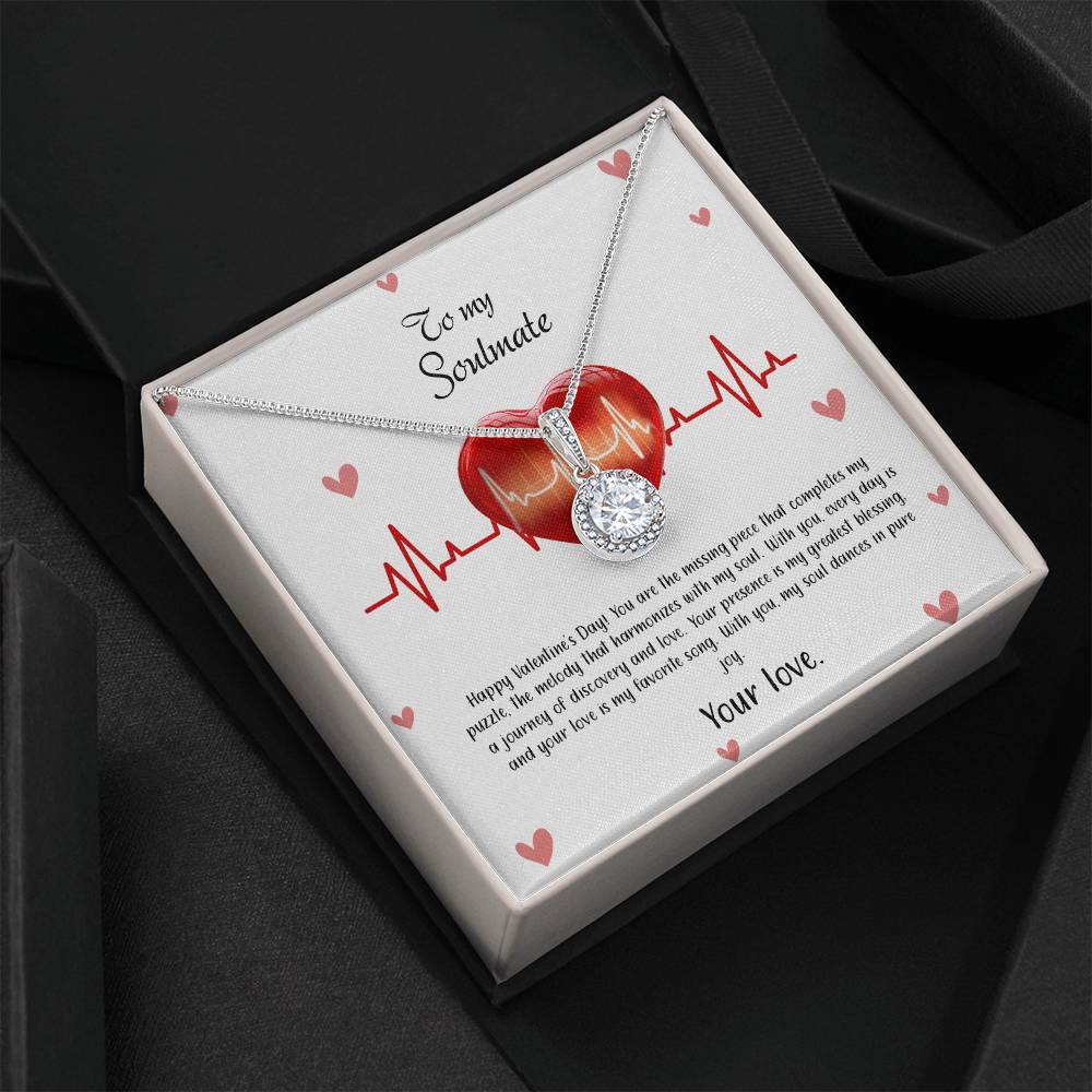 valentine-33b Eternal Hope Necklace, Gift to my Soulmate with Beautiful Message Card