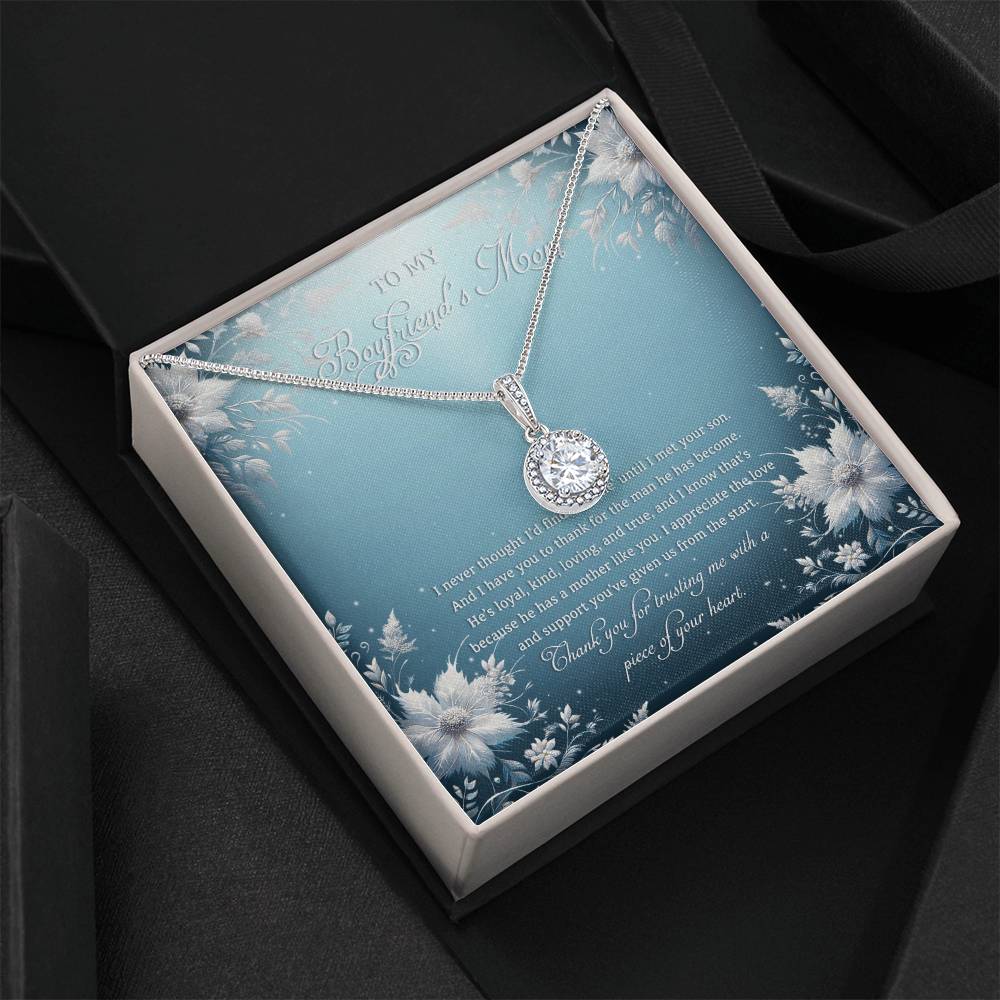 95313c Eternal Hope Necklace, Gift to my Boyfriend's Mom with Beautiful Message Card