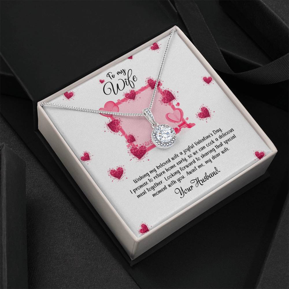 valentine-32b Eternal Hope Necklace, Gift to my Soulmate with Beautiful Message Card