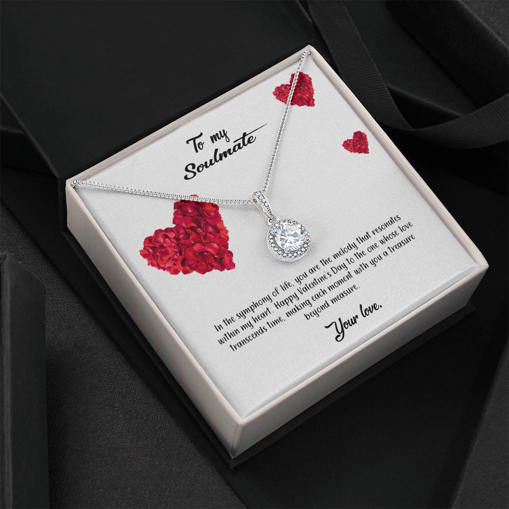 valentine-17b Eternal Hope Necklace, Gift to my Soulmate with Beautiful Message Card