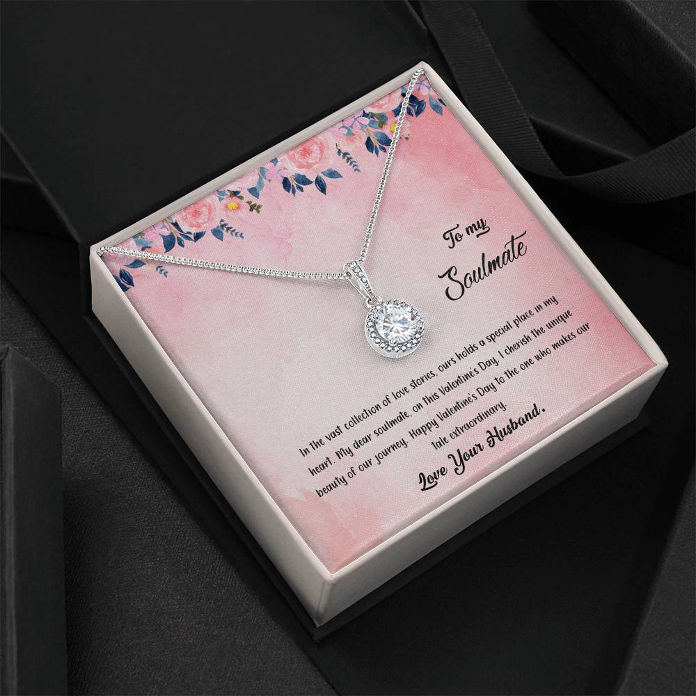 valentine-38b Eternal Hope Necklace, Gift to my Soulmate with Beautiful Message Card