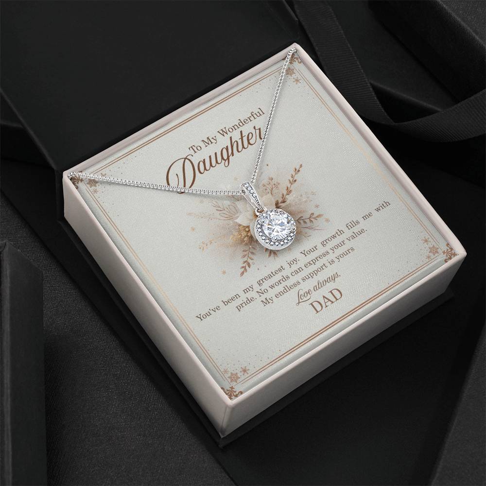 95318 c Eternal Hope Necklace, Gift to my Daughter with Beautiful Message Card