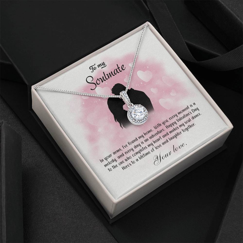 valentine-5b Eternal Hope Necklace, Gift to my Soulmate with Beautiful Message Card