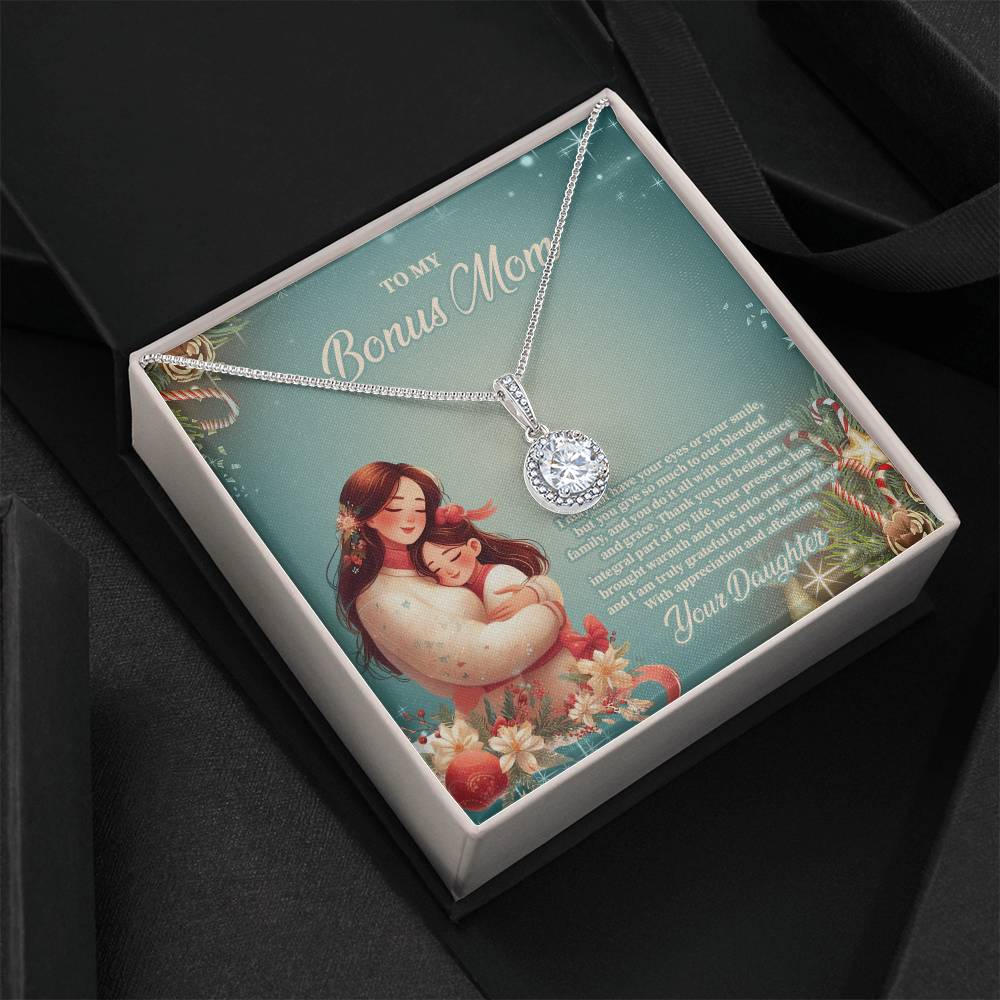 4024c Eternal Hope Necklace, Gift to my Stepmom with Beautiful Message Card