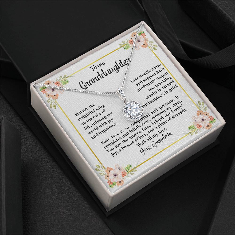 4032c Eternal Hope Necklace, Gift to my Granddaughter with Beautiful Message Card