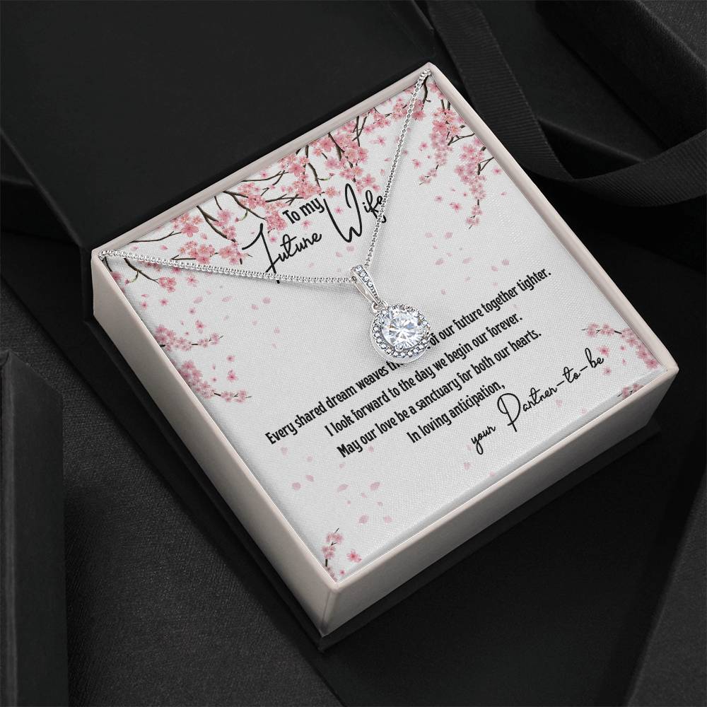 4040 b Eternal Hope Necklace, Gift to my Future Wife with Beautiful Message Card