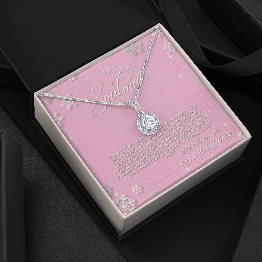 4006b Eternal Hope Necklace, Gift to My Soulmate with Beautiful Message Card