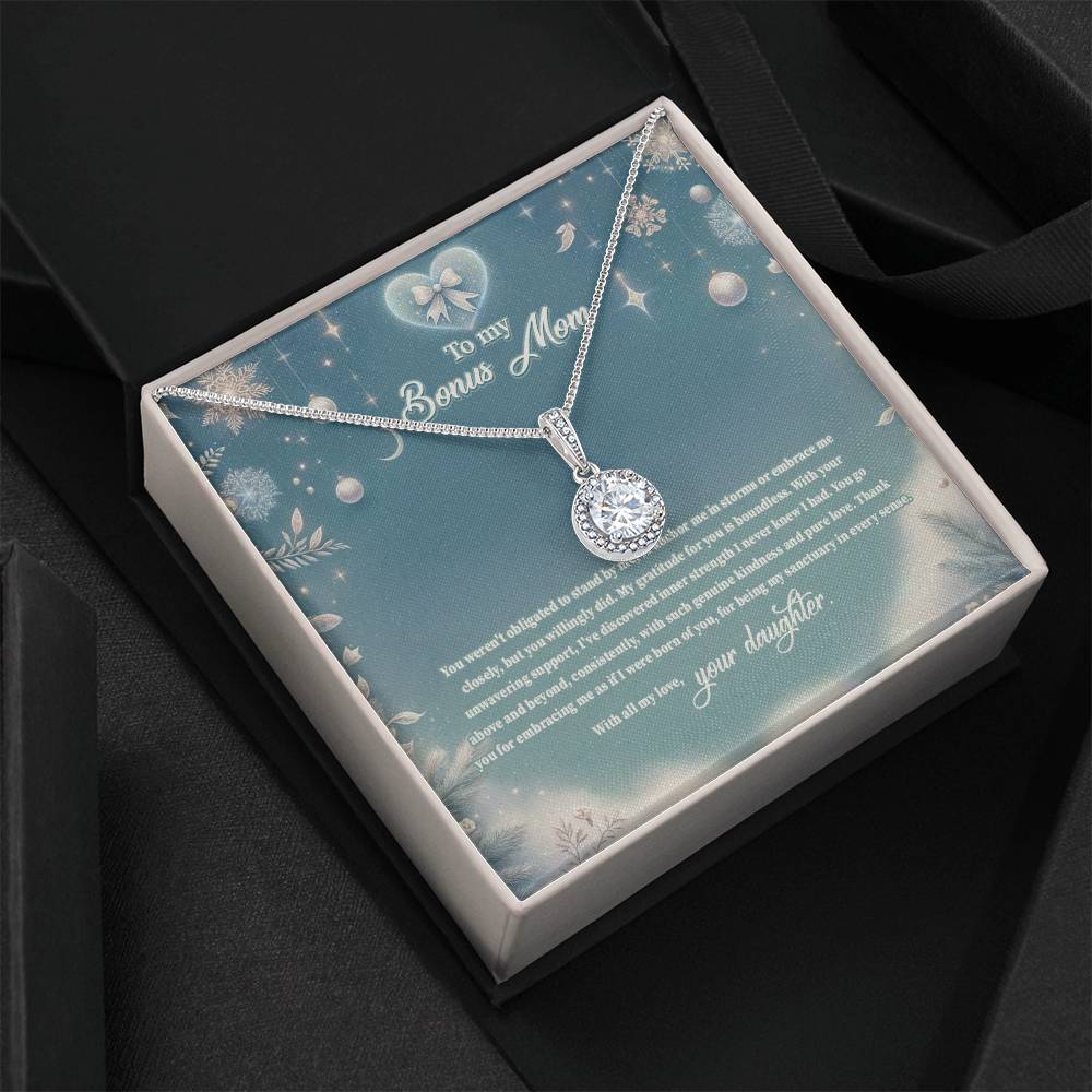 4045 (a) Eternal Hope Necklace, Gift to my Stepmom with Beautiful Message Card