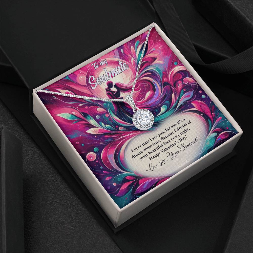 Valentine-st21b Eternal Hope Necklace, Gift to my Soulmate with Beautiful Message Card