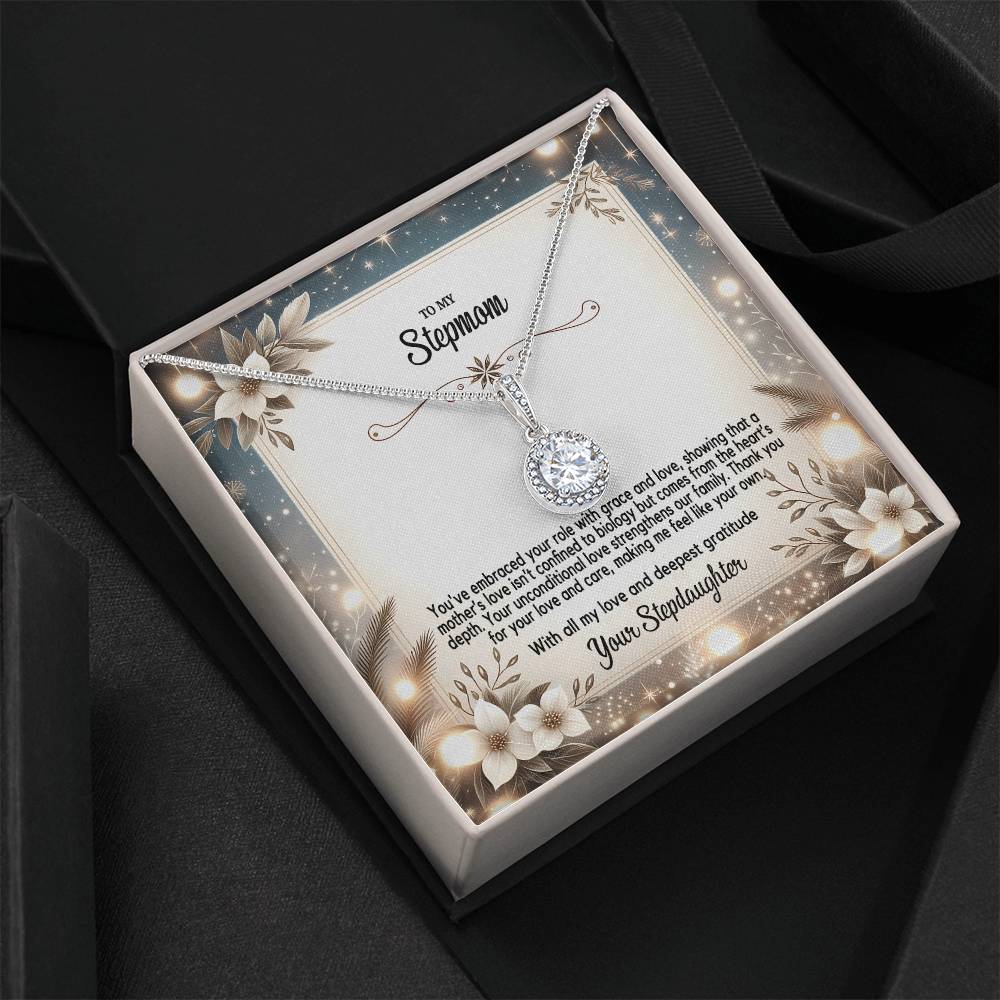 4055(c) Eternal Hope Necklace, Gift to my Stepmom with Beautiful Message Card