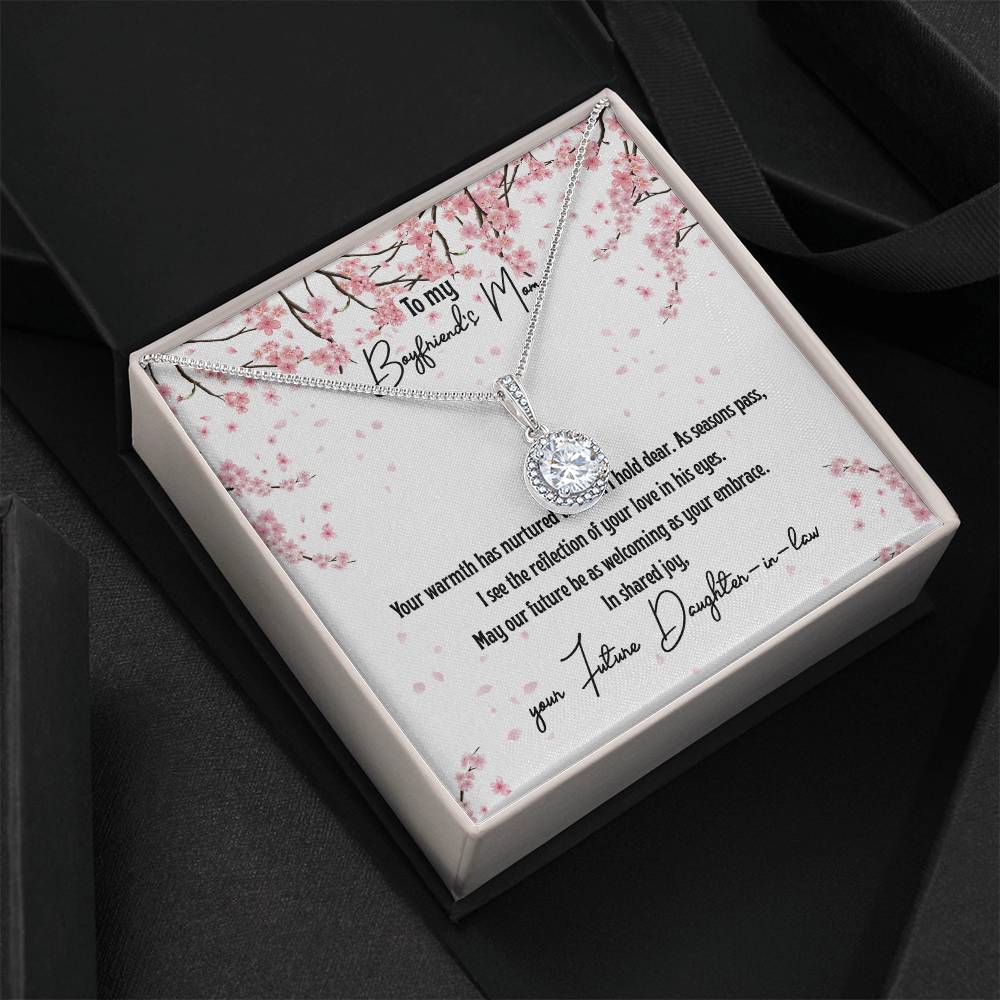 4040 c Eternal Hope Necklace, Gift to my Boyfriend's Mom with Beautiful Message Card