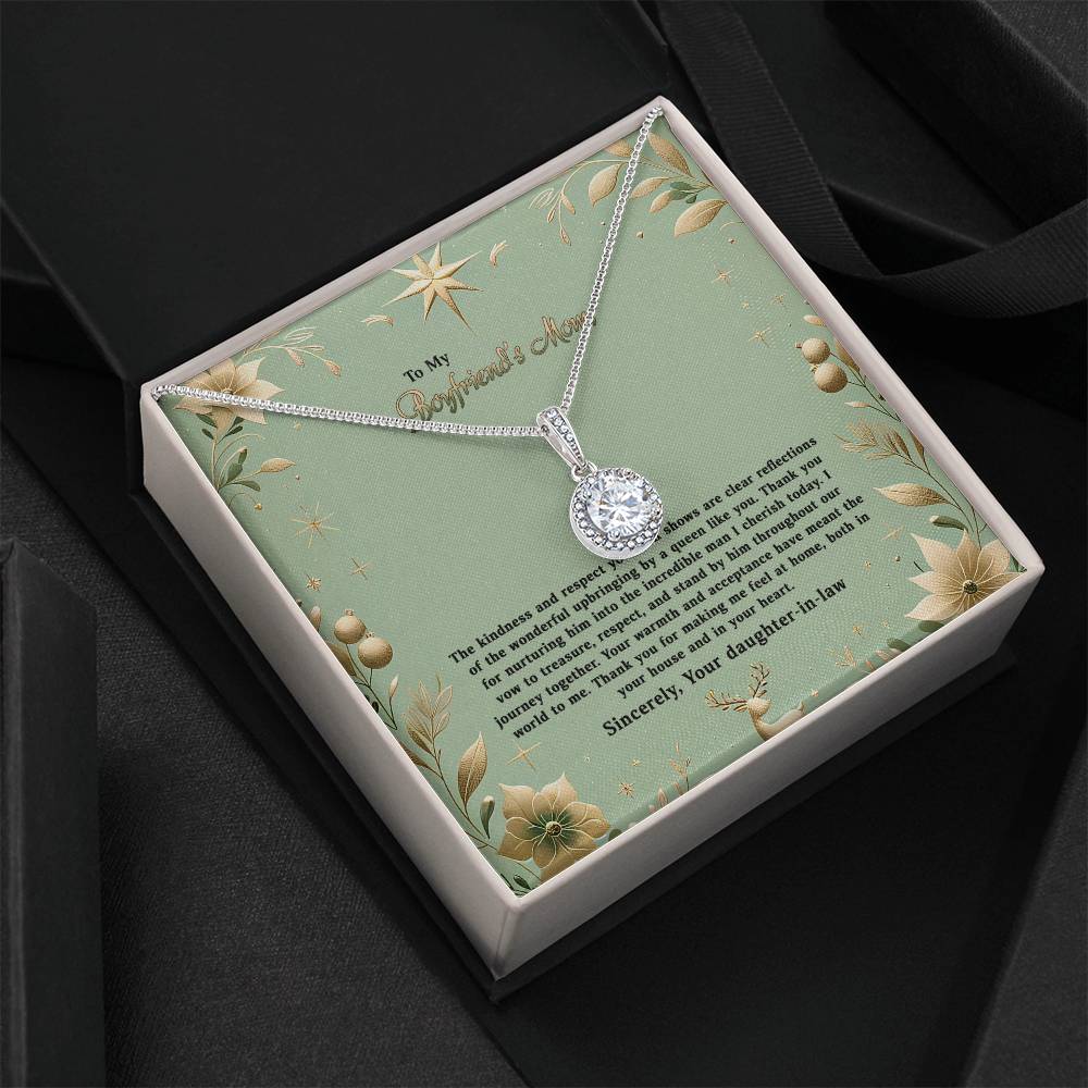 4047a Eternal Hope Necklace, Gift to my Boyfriend's Mom with Beautiful Message Card