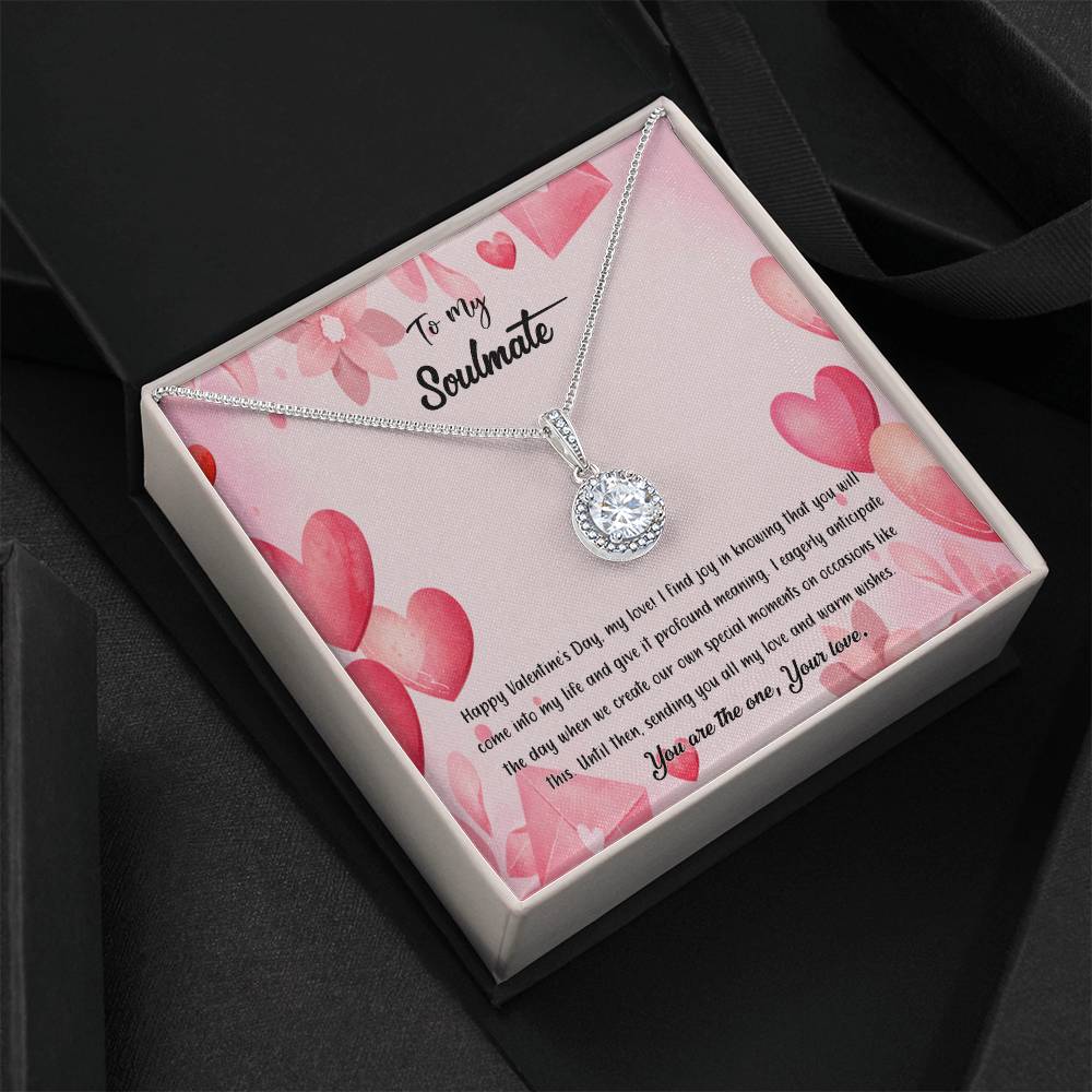 valentine-37b Eternal Hope Necklace, Gift to my Soulmate with Beautiful Message Card