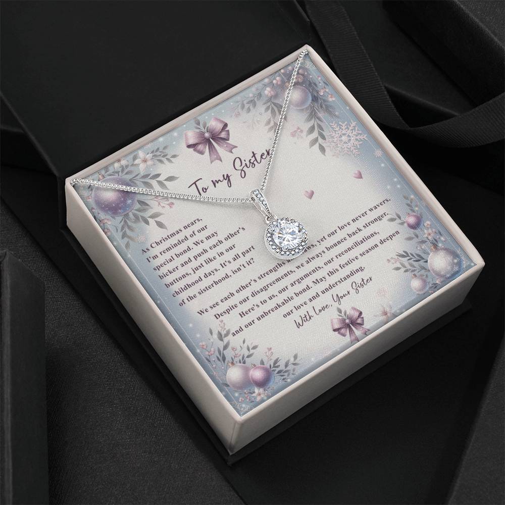 95784c Eternal Hope Necklace, Gift to my Sister with Beautiful Message Card