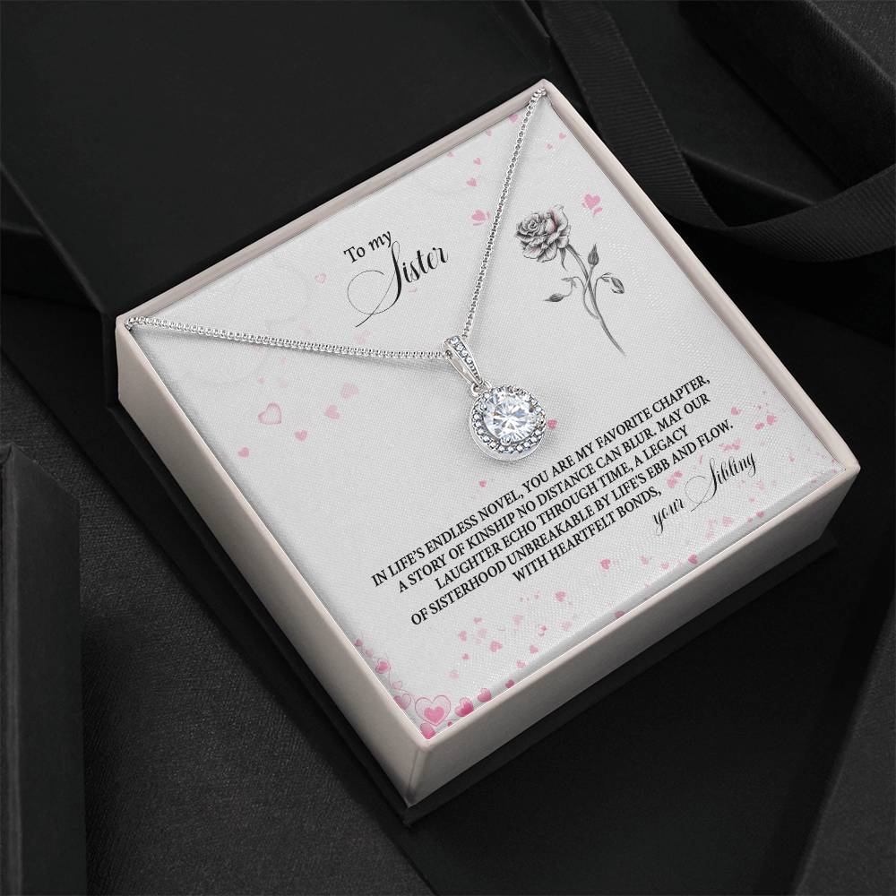 4037b Eternal Hope Necklace, Gift to my Sister with Beautiful Message Card