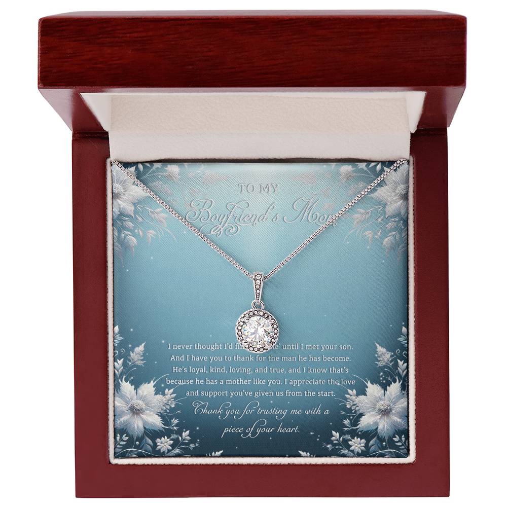 95313c Eternal Hope Necklace, Gift to my Boyfriend's Mom with Beautiful Message Card