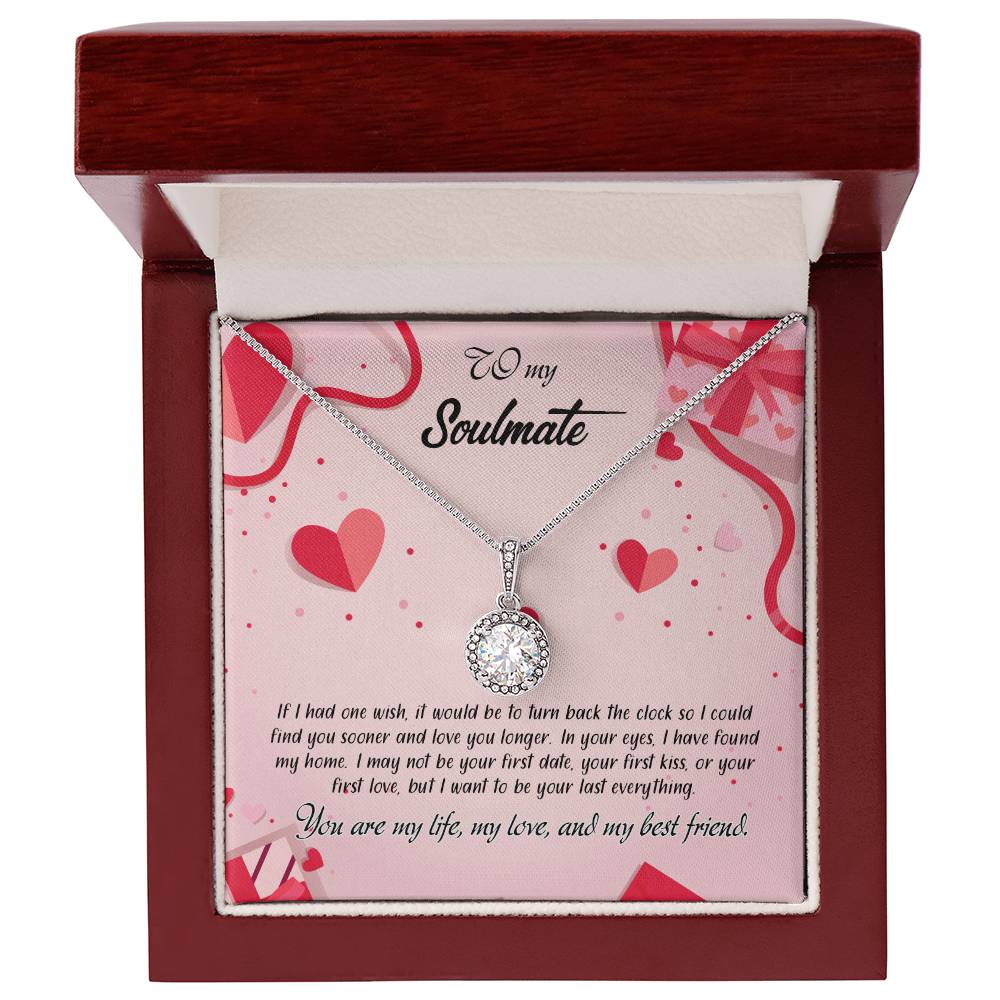 valentine-15b Eternal Hope Necklace, Gift to my Soulmate with Beautiful Message Card