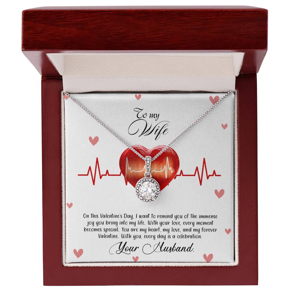 valentine-33a Eternal Hope Necklace, Gift to my Wife with Beautiful Message Card.