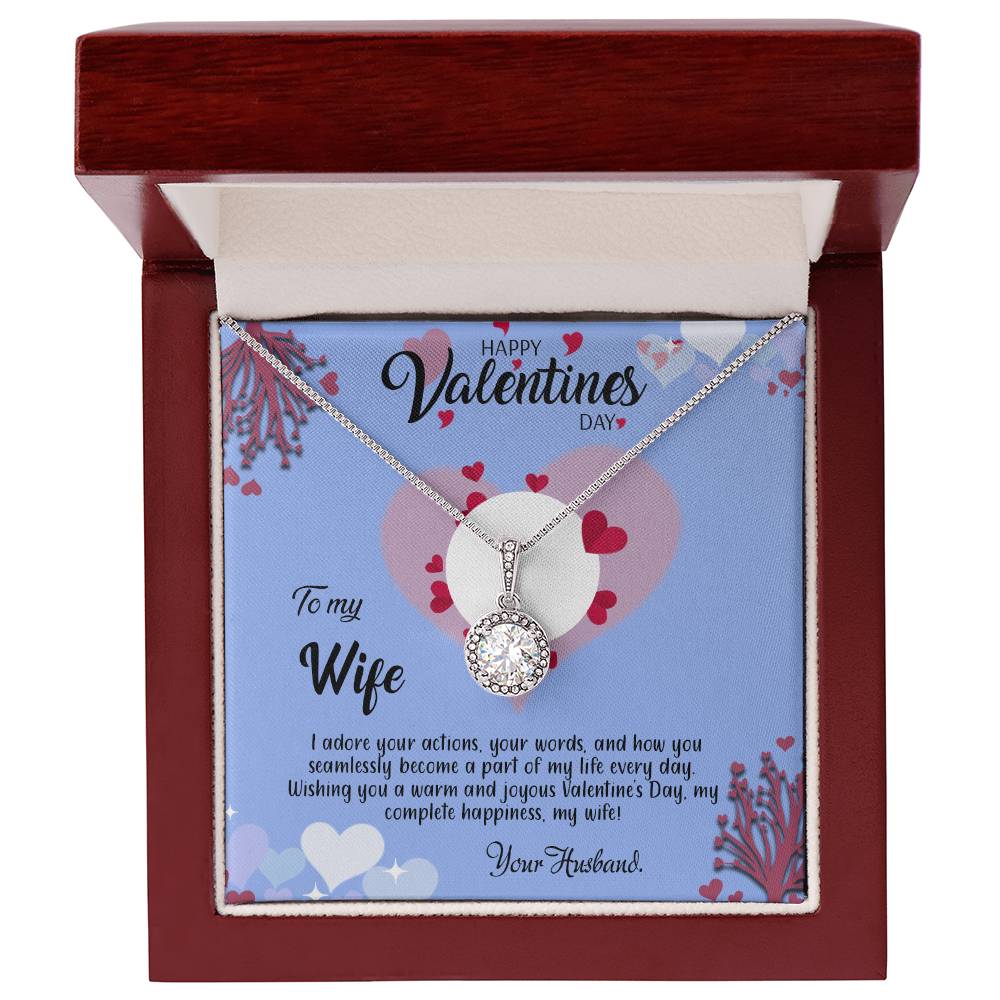 valentine-30a Eternal Hope Necklace, Gift to my Wife with Beautiful Message Card.