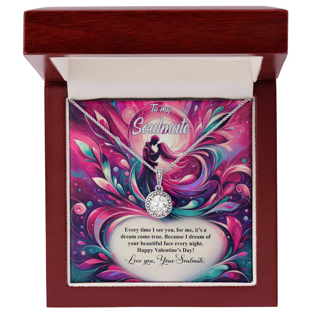 Valentine-st21b Eternal Hope Necklace, Gift to my Soulmate with Beautiful Message Card