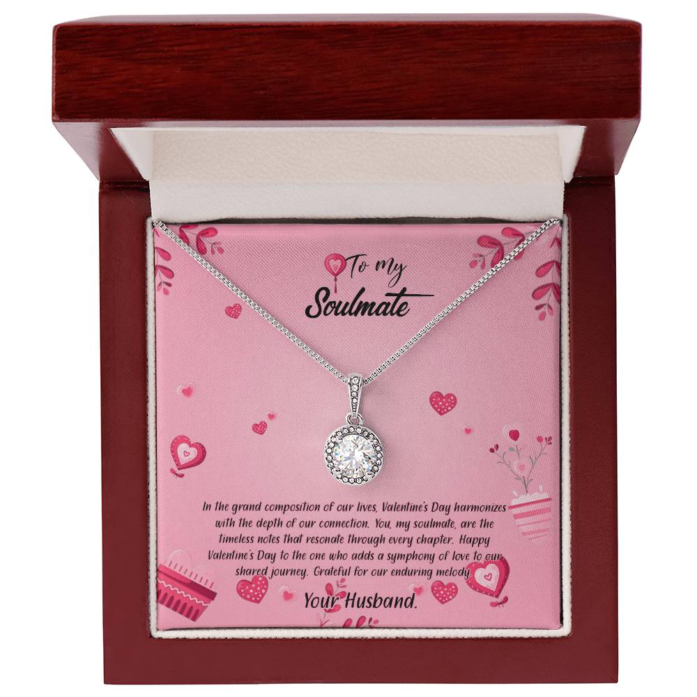 valentine-16b Eternal Hope Necklace, Gift to my Soulmate with Beautiful Message Card