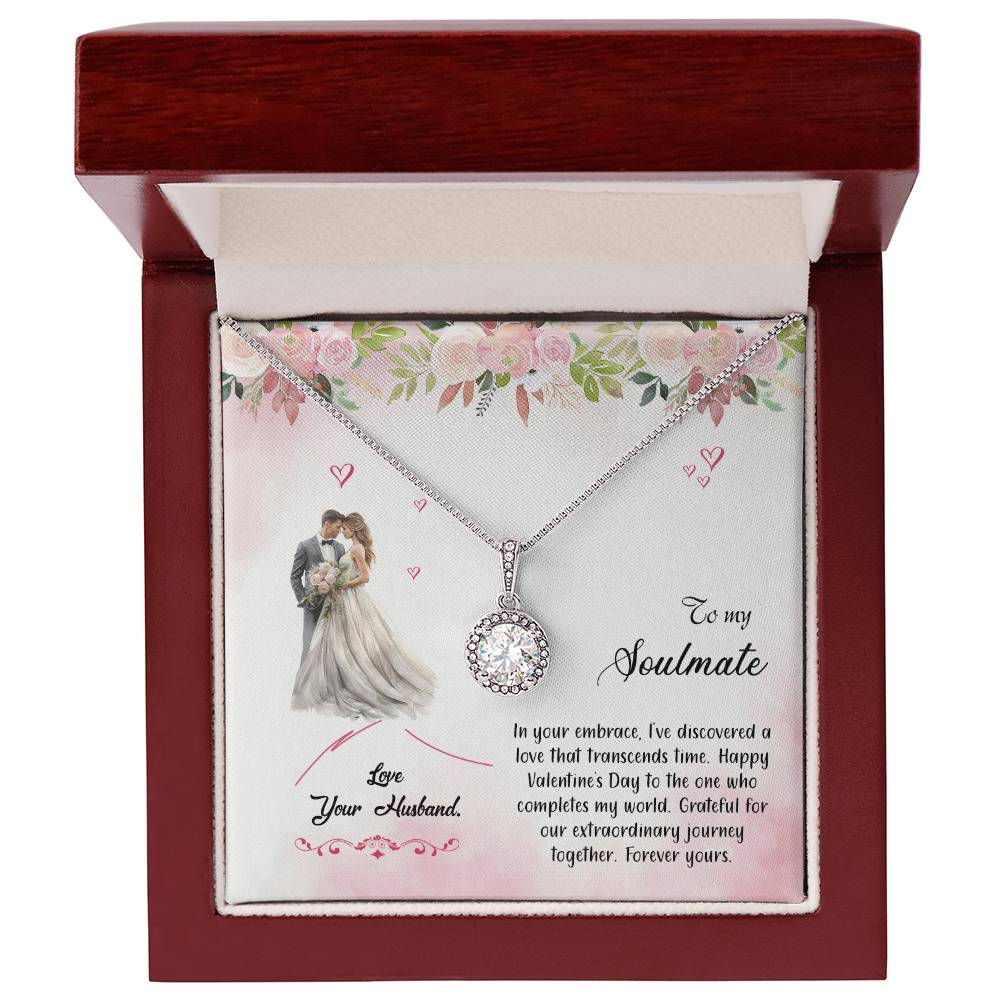 valentine-6b Eternal Hope Necklace, Gift to my Soulmate with Beautiful Message Card