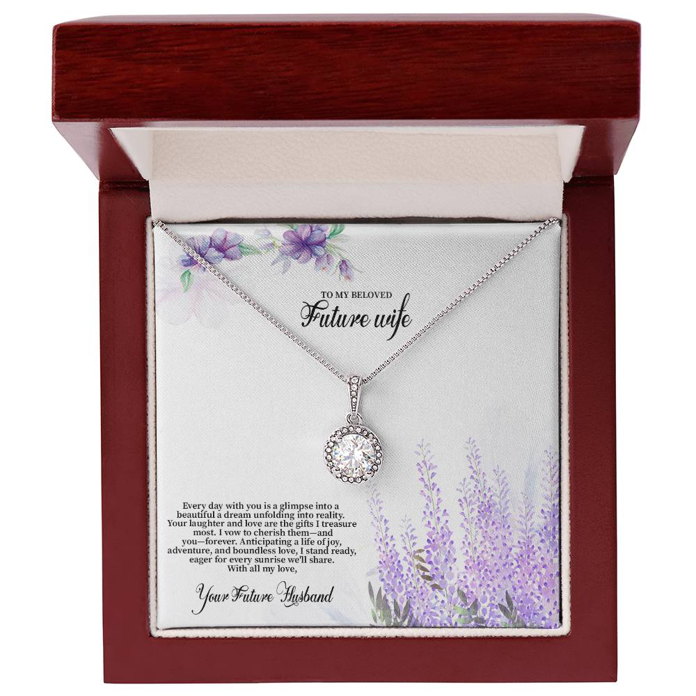 4030 (3) Eternal Hope Necklace, Gift to my Future Wife with Beautiful Message Card